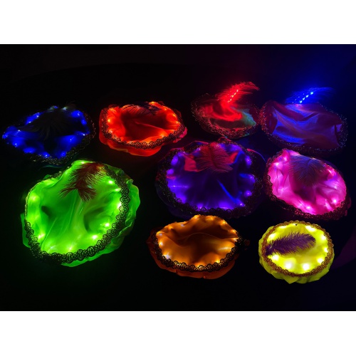 Pietenmuts, met LED verlichting! <br /><span>Rood</span>